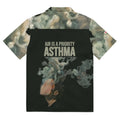 ILLTOCHILL Asthma awareness support Unisex button shirt – Flat Back (Black)