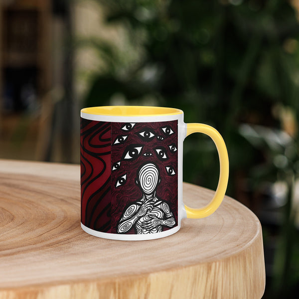 ILLTOCHILL Anxiety awareness gift Mug with Color Inside – Lifestyle 5 Right