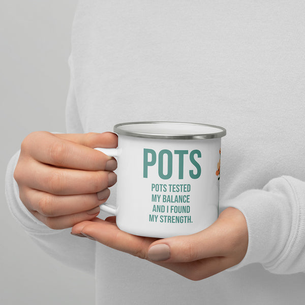 ILLTOCHILL POTS awareness gift Enamel Mug – Lifestyle 7 Left