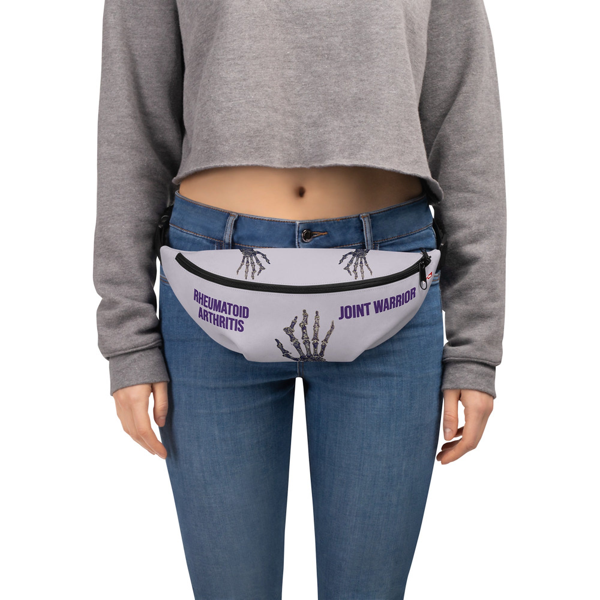 ILLTOCHILL RA awareness Rheumatoid Arthritis support gift Fanny Pack – Women's Front (Clear)