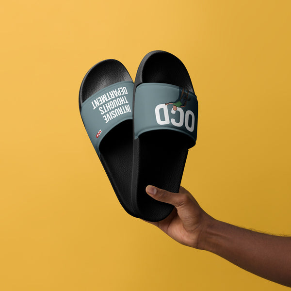 ILLTOCHILL OCD Awareness Men's Slides – Men's Lifestyle 3 Front (Ocd Awareness Men's Slides)