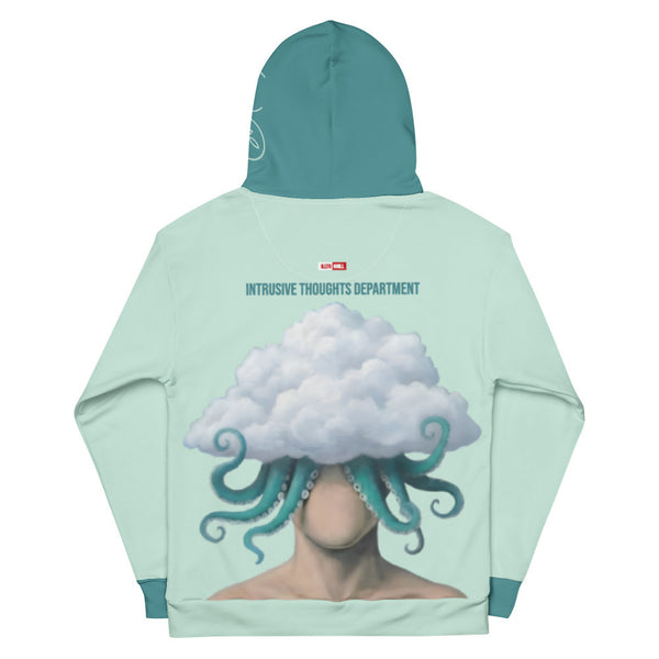 ILLTOCHILL OCD Support Obsessive-Compulsive Disorder gift Unisex cotton hoodie – Flat Back (White)