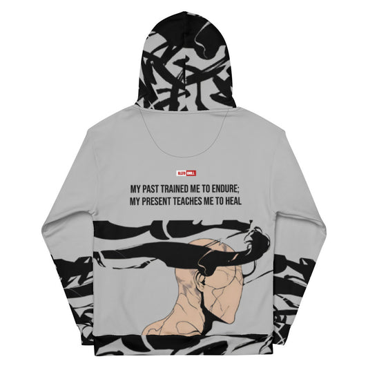 ILLTOCHILL CPTSD awareness Complex Post-Traumatic Stress disorder gift heavyweight Unisex Hoodie – Flat Back (Black)