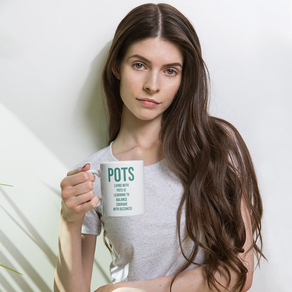 ILLTOCHILL POTS awareness gift White glossy mug – Lifestyle Woman