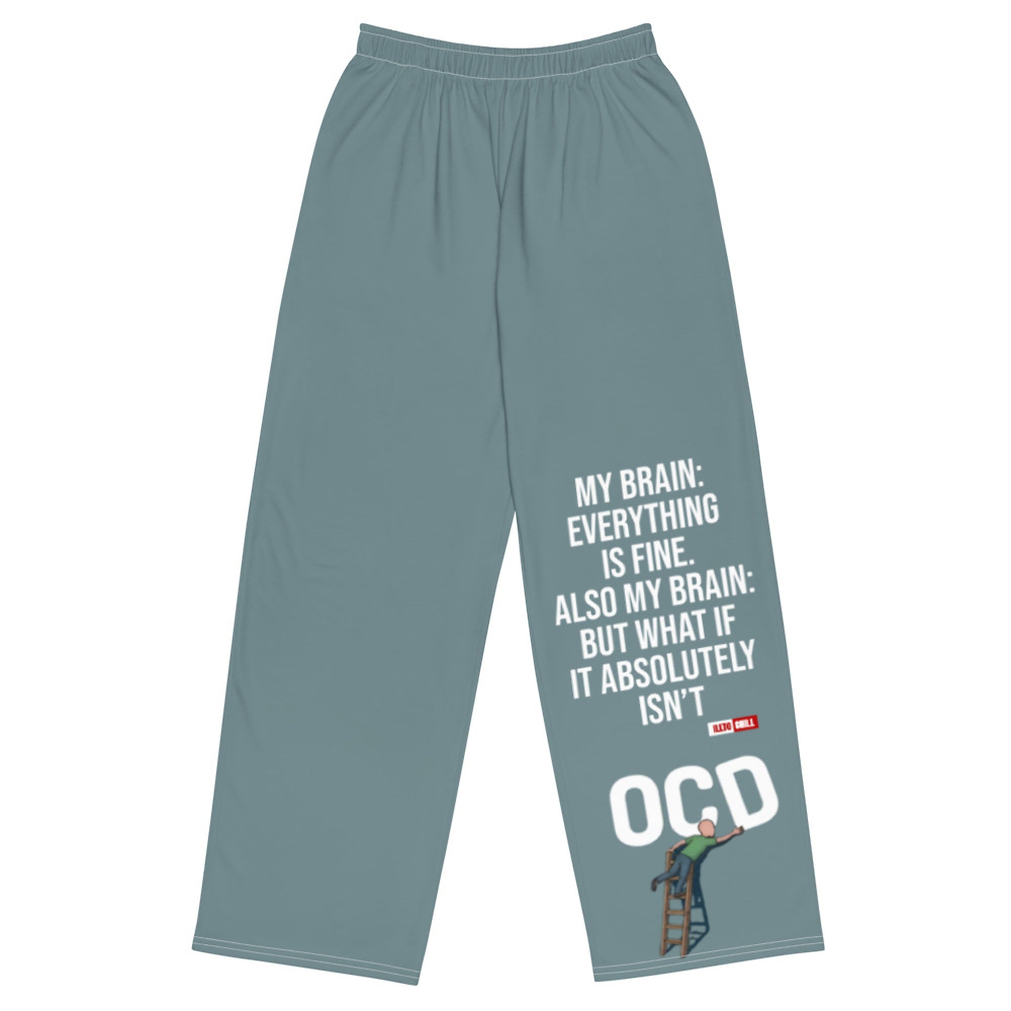ILLTOCHILL OCD Awareness Pants – Flat Front (White)