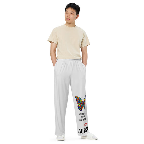 ILLTOCHILL Autism Awareness Pants – Men's Front (White)