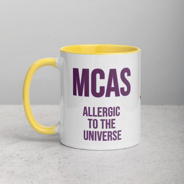 ILLTOCHILL MCAS awareness Mast cell activation syndrome gift Mug with Color Inside – Lifestyle 2 Left