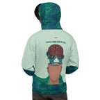ILLTOCHILL IIH awareness Idiopathic Intracranial Hypertension support gift heavyweight Unisex Hoodie – Men's Back (White)