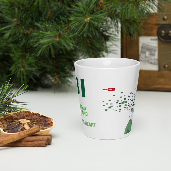 ILLTOCHILL TBI Traumatic brain injury support gift Latte mug – Lifestyle 3 Front