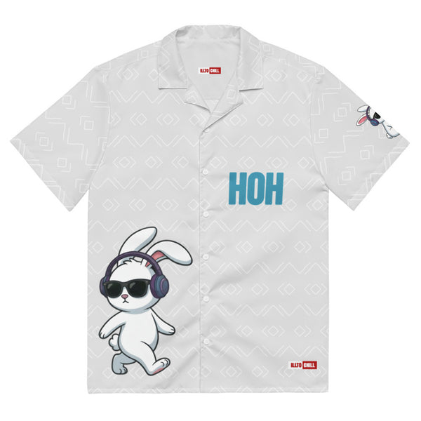 ILLTOCHILL Hard of Hearing awareness hearing impaired support Unisex button shirt – Flat Front (White)