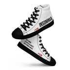 ILLTOCHILL Insomnia Awareness Women's High Top Shoes – Flat Lifestyle Front (Insomnia Awareness Women's High Top Shoes)