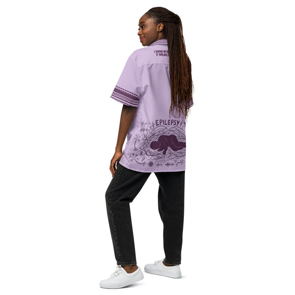 ILLTOCHILL Epilepsy awareness and support Unisex button shirt – Women's Back