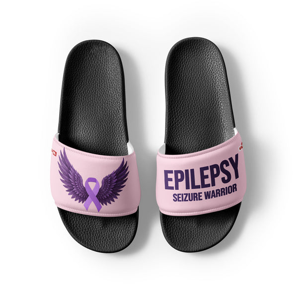 ILLTOCHILL Epilepsy Support Women's Slides – Flat Front 2 (Epilepsy Support Women's Slides)