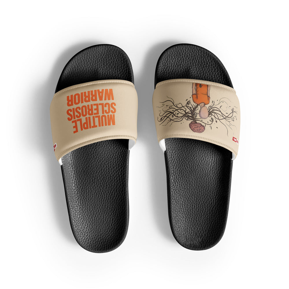 ILLTOCHILL MS Awareness Women's Slides – Flat Front (Ms Awareness Women's Slides)