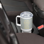 ILLTOCHILL Tourette syndrome awareness TS gift Travel mug with a handle – Lifestyle Right