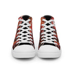 ILLTOCHILL CRPS Awareness and support gift men’s high top canvas shoes – Flat Front
