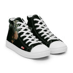 ILLTOCHILL Asthma awareness and support gift Men’s high top canvas shoes – Flat Right Front