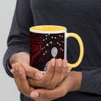 ILLTOCHILL Anxiety awareness gift Mug with Color Inside – Lifestyle 3 Right