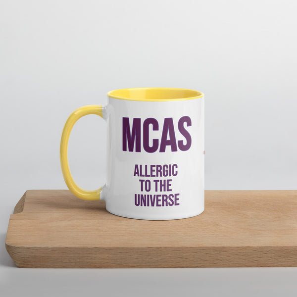 ILLTOCHILL MCAS awareness Mast cell activation syndrome gift Mug with Color Inside – Lifestyle Left