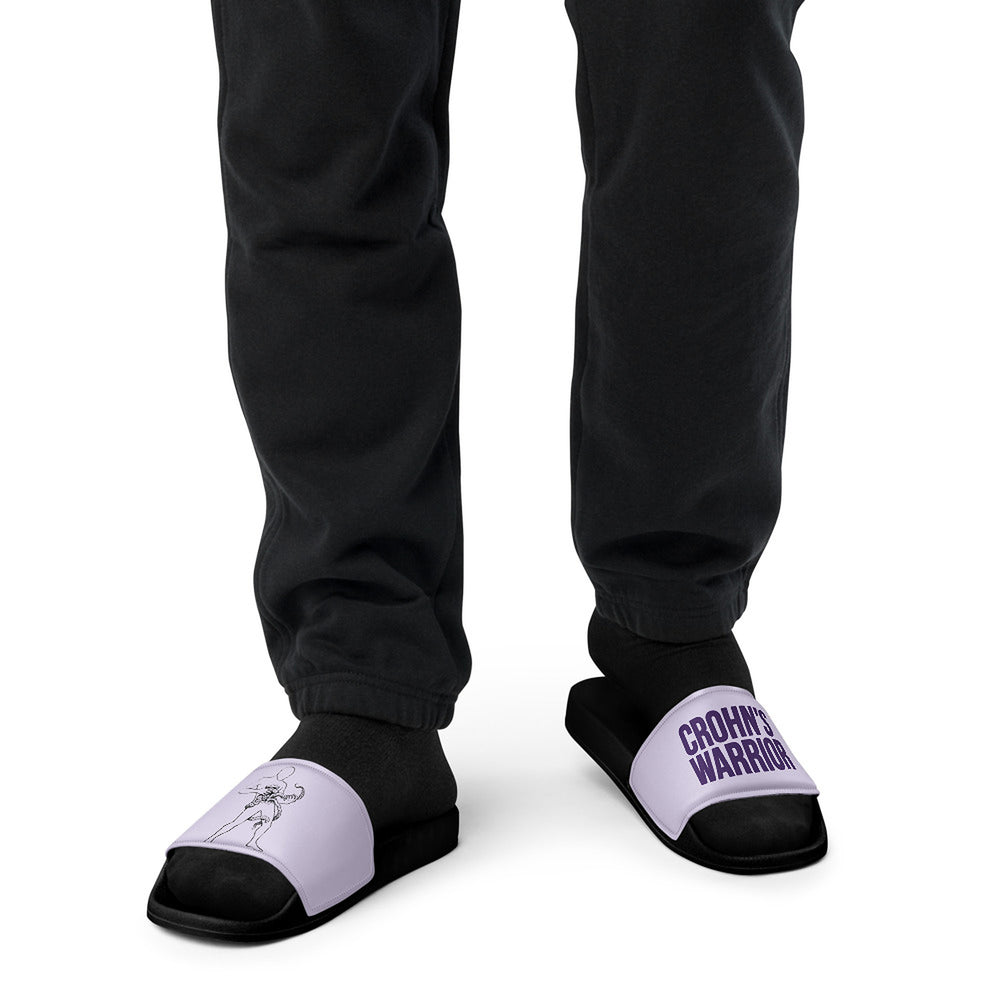 ILLTOCHILL Crohn's Disease Awareness Men's Slides – Men's Front (Crohn's Disease Awareness Men's Slides)