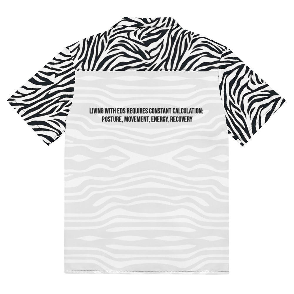 ILLTOCHILL EDS ehler danlos syndrome awareness Unisex button shirt – Flat Back (Black)