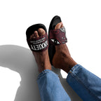 ILLTOCHILL Anxiety Awareness Men's Slides – Men's Lifestyle 2 Front (Anxiety Awareness Men's Slides)