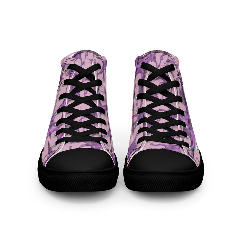 ILLTOCHILL MCAS Awareness Women's High Top Shoes – Flat Front (Mcas Awareness Women's High Top Shoes)