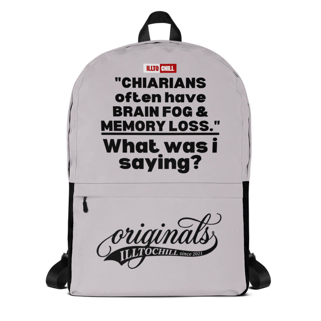 Chiari and Unapologetic — Backpack for the Community | ILLTOCHILL