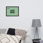 OCD Owned and Framed: Framed Photo Paper Poster for the OCD Community | ILLTOCHILL