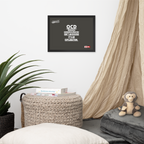OCD on the Wall: Framed Photo Paper Poster for the Intrusive Thinker Who Owns It | ILLTOCHILL