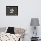 OCD on the Wall: Framed Photo Paper Poster for the Intrusive Thinker Who Owns It | ILLTOCHILL