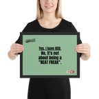 OCD Owned and Framed: Framed Photo Paper Poster for the OCD Community | ILLTOCHILL