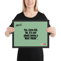 OCD Owned and Framed: Framed Photo Paper Poster for the OCD Community | ILLTOCHILL