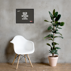 OCD on the Wall: Framed Photo Paper Poster for the Intrusive Thinker Who Owns It | ILLTOCHILL