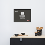 OCD on the Wall: Framed Photo Paper Poster for the Intrusive Thinker Who Owns It | ILLTOCHILL