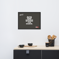 OCD on the Wall: Framed Photo Paper Poster for the Intrusive Thinker Who Owns It | ILLTOCHILL