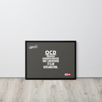 OCD on the Wall: Framed Photo Paper Poster for the Intrusive Thinker Who Owns It | ILLTOCHILL