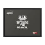 OCD on the Wall: Framed Photo Paper Poster for the Intrusive Thinker Who Owns It | ILLTOCHILL