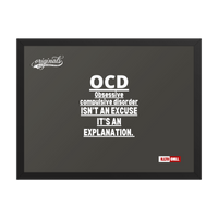 OCD on the Wall: Framed Photo Paper Poster for the Intrusive Thinker Who Owns It | ILLTOCHILL