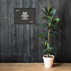 OCD on the Wall: Framed Photo Paper Poster for the Intrusive Thinker Who Owns It | ILLTOCHILL