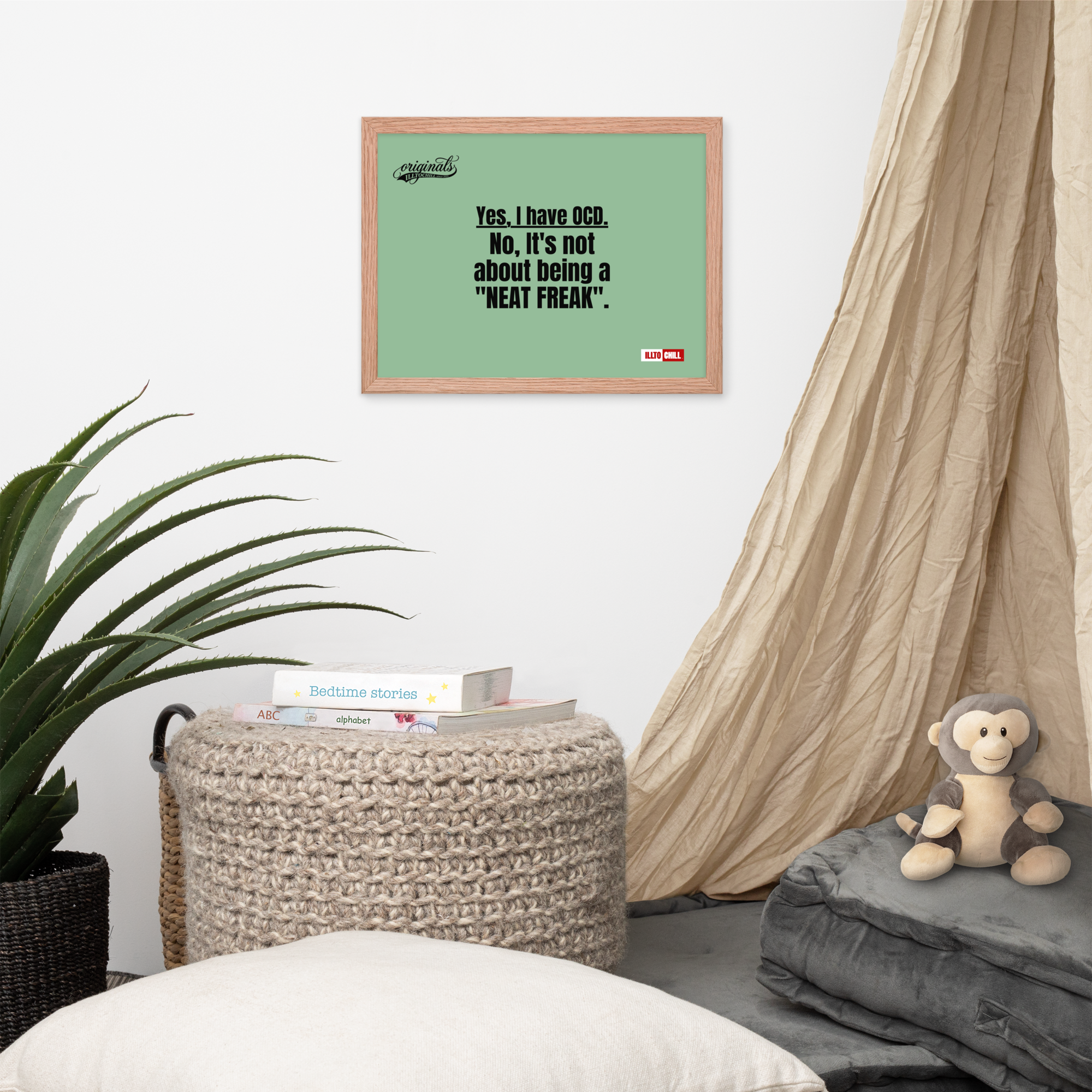 OCD Owned and Framed: Framed Photo Paper Poster for the OCD Community | ILLTOCHILL