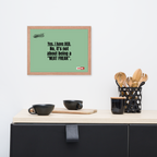 OCD Owned and Framed: Framed Photo Paper Poster for the OCD Community | ILLTOCHILL