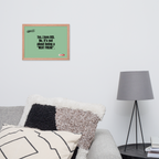 OCD Owned and Framed: Framed Photo Paper Poster for the OCD Community | ILLTOCHILL