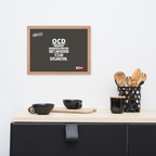 OCD on the Wall: Framed Photo Paper Poster for the Intrusive Thinker Who Owns It | ILLTOCHILL