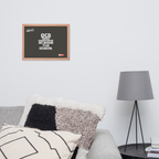 OCD on the Wall: Framed Photo Paper Poster for the Intrusive Thinker Who Owns It | ILLTOCHILL