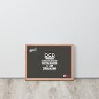 OCD on the Wall: Framed Photo Paper Poster for the Intrusive Thinker Who Owns It | ILLTOCHILL