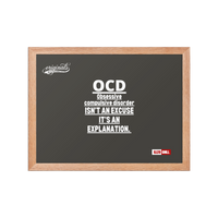 OCD on the Wall: Framed Photo Paper Poster for the Intrusive Thinker Who Owns It | ILLTOCHILL