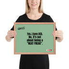 OCD Owned and Framed: Framed Photo Paper Poster for the OCD Community | ILLTOCHILL