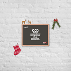 OCD on the Wall: Framed Photo Paper Poster for the Intrusive Thinker Who Owns It | ILLTOCHILL