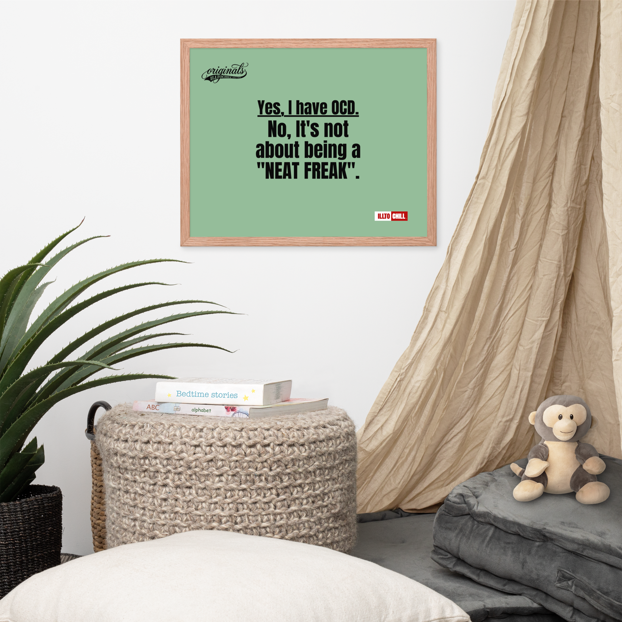 OCD Owned and Framed: Framed Photo Paper Poster for the OCD Community | ILLTOCHILL